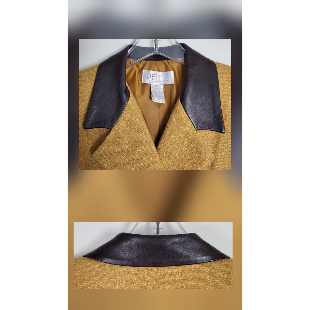 Petite Sophisticate Vintage Goldenrod Tweed Skirt Suit - Vintage - Size 8 - Picture 5 of 15
